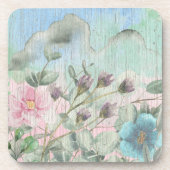 水素朴色の野花 コースター (正面)