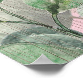 水素朴色の野花 ポスター (角)