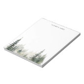 水素朴色の霧のパイフォレパーソナライズされたスト ノートパッド (回転)