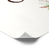 水素朴色ひまわりウェディングカード&ギフト ポスター (角)