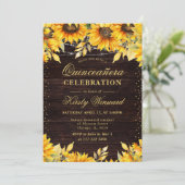 水素朴色ひまわりキンセアニェラ 招待状 (スタンド正面)