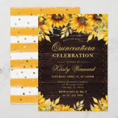 水素朴色ひまわりキンセアニェラ 招待状 (正面/裏面)