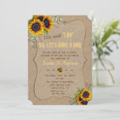 水素朴色ひまわりバーラップI DO BBQ 招待状 (スタンド正面)