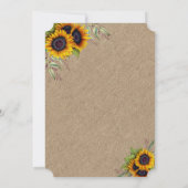 水素朴色ひまわりバーラップI DO BBQ 招待状 (裏面)