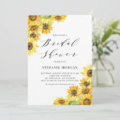 水素朴色ひまわりブライダルシャワー 招待状 (スタンド正面)