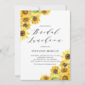 水素朴色ひまわりブライダル昼食会 招待状 (正面)