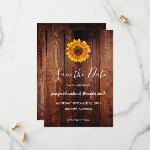 水素朴色ひまわり国Save Date セーブザデート