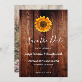 水素朴色ひまわり国Save Date セーブザデート