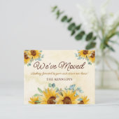 水素朴色ひまわり新しいホームムービング 案内ポストカード (スタンド正面)