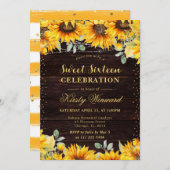 水素朴色ひまわり甘い16 招待状 (正面/裏面)