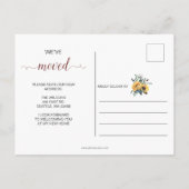 水素朴色ひまわり移動 案内ポストカード (裏面)