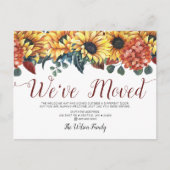 水素朴色ひまわり移動 案内ポストカード (正面)