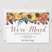 水素朴色ひまわり移動 案内状 (正面)