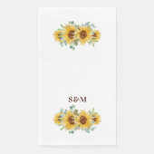水素朴色ひまわり結婚のモノグラム (正面)