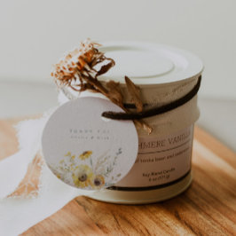 水素朴色ひまわり結婚の感謝ラベル フェイバータグ