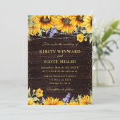 水素朴色ひまわり結婚の 招待状 (スタンド正面)