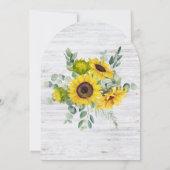 水素朴色ひまわり誕生日パーティー 招待状 (裏面)