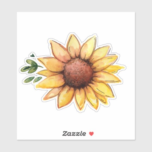 水素朴色ひまわり シール (シート)