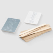 水素朴色ほこりっぽい青自然リーフ結婚ズ ハンドファン (組立なし)