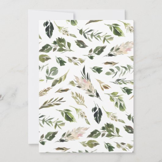 水素朴色アウトドア会場リハーサルディナー 案内状 (裏面)