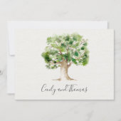 水素朴色アルボレタムオークツリー 招待状 (正面)