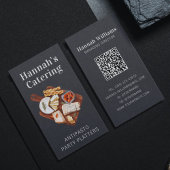水素朴色アンティパストプラッタケータリング 名刺