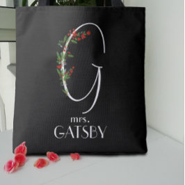 水素朴色イニシャルG先生 トートバッグ