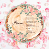 水素朴色ウッドスライスSageグリーン結婚ズ メニュー