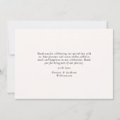 水素朴色ウッドランドパインフォレストありがとう サンキューカード (裏面)