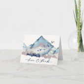 水素朴色ウッドランドパインフォレストありがとう サンキューカード (正面)