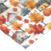 水素朴色ウッドランドビレッジパターン テーブルクロス (アングル)