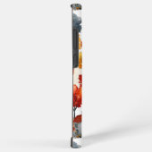 水素朴色ウッドランドビレッジパターン SAMSUNG GALAXYケース (右側面)