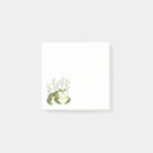 水素朴色カエル ポストイット (正面)