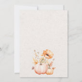 水素朴色カボチャ感謝祭招待状 招待状 (裏面)