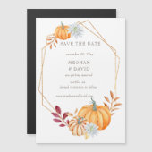 水素朴色カボチャ秋日付を保存 (正面/裏面)