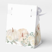 水素朴色カボチャ緑の赤ちゃんシャワー フェイバーボックス (裏面サイド)