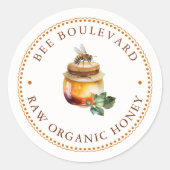 水素朴色クイーンビーハニージャールビーキーパー ラウンドシール (正面)