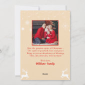 水素朴色クリスマスツリー写真はがき シーズンカード (裏面)