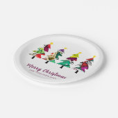 水素朴色クリスマスツリー ペーパープレート (アングル)