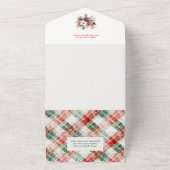 水素朴色クリスマスプレッドフォト オールインワン招待状 (外側)