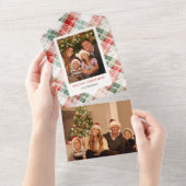 水素朴色クリスマスプレッドフォト オールインワン招待状 (貼ってはがせる)