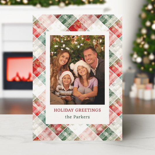 水素朴色クリスマスプレッドフォト シーズンカード