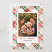 水素朴色クリスマスプレッドフォト シーズンカード (正面)