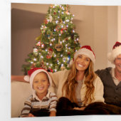 水素朴色クリスマスプレッドフォト 三つ折りカード (内部最初)