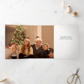 水素朴色クリスマスプレッドフォト 三つ折りカード (内部)