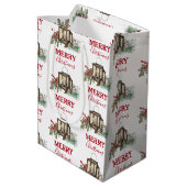 水素朴色クリスマスランタンパインベリー ミディアムペーパーバッグ (裏面アングル)