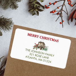 水素朴色クリスマスランタンパインベリー ラベル