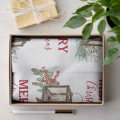 水素朴色クリスマスランタンパインベリー 薄葉紙 (ギフト)