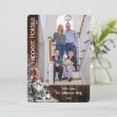 水素朴色クリスマス格言写真 シーズンカード (スタンド正面)