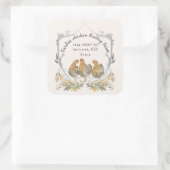 水素朴色クレストファームハウスビジネスカードSQ スクエアシール (バッグ)